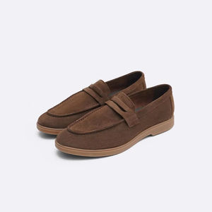 Zapatos Deportivos para Hombre de Alta Calidad OEM, Transpirables, de Gamuza, con Entresuela EVA, para Otoño y Primavera, Estilo Mocasín para Oficina - Product Image 1