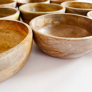 Juego de Tazones para Ensalada, Fruta y Sopa, Hechos a Mano, de Acacia Pulida, Ecológicos, Estilo Americano, para Decoración de Cocina - Product Image 3