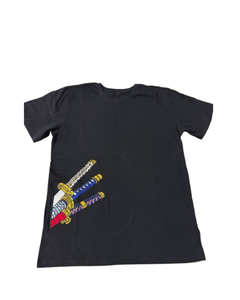 เสื้อยืดปักลาย 3 มิติ คุณภาพสูง ผ้าฝ้ายถัก ทรงโอเวอร์ไซส์ ไซส์ใหญ่พิเศษ แขนสั้น คอเสื้อมีโลโก้ด้านหน้า สไตล์ฮิปฮอป - Product Image 1