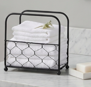 Portarrollos de Papel Metálico Moderno, Diseño de Malla Negra Premium, para Uso en el Hogar, Cocina y Mesa - Product Image 1