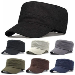 Gorra Plana Unisex de Algodón, Color Sólido, 5 Paneles, Estilo Béisbol, Casual, para Adultos, Cuatro Estaciones, 56-58CM - Product Image 1