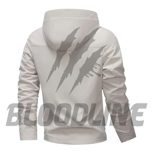 Chaqueta de Motociclismo Negra de Manga Larga, Cortavientos, para Otoño, para Exteriores, Ropa de Carreras para Hombre, Marca Bloodline - Product Image 5