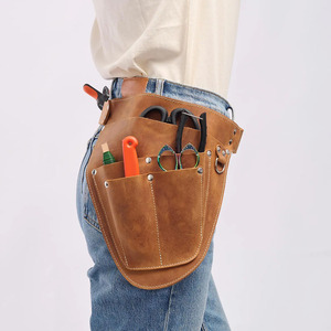 Bolsa de herramientas de cuero premium hecha a mano para floristería, cinturón de jardinería de cuero, organizador de almacenamiento de diseño, venta al por mayor, precio de fábrica OEM - Product Image 3