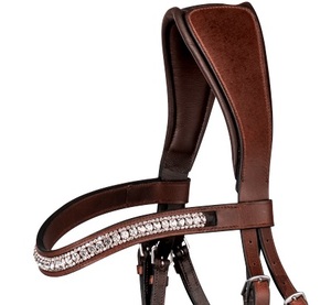 Fabricante de Bridas de Cuero para Caballos Personalizadas con Cristales y Acolchado - Product Image 5