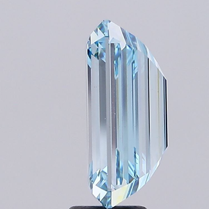 Diamante Cultivado en Laboratorio con Corte Esmeralda Azul Fantasía, Certificado IGI, Amberglow Horizon 8.05 CT, VS1, Modelo 9664, Piedra Suelta - Product Image 3