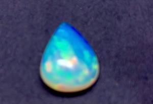 Piedra preciosa de ópalo etíope de color azul natural, forma de pera, pieza única, de alta calidad, para joyería de diseño. - Product Image 3