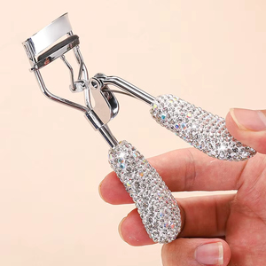 Recourbe-cils professionnel Bling, recourbe-cils brillant avec cristaux, recourbe-cils à large angle, pince à cils cosmétique, beauté des cils - Product Image 4