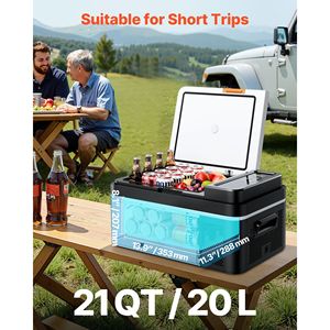 Refrigerador para Auto DC 12/24V AC100-240V, Rango de Enfriamiento de -4 a 68 Grados F, Compresor Eléctrico, Control por Aplicación, 21 Grados F de Refrigeración, Ventajoso - Product Image 2