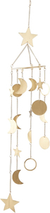 Campana de Viento Artesanal de Luna y Estrella, Decoración Metálica Colgante para Hogar y Jardín, Regalo Espiritual Boho, Suministro al por Mayor de Artesanía Metálica - Product Image 3
