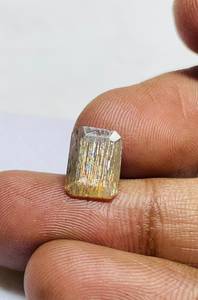 Piedra solar natural de corte octogonal multicolor con efecto lluvia de meteoros. - Product Image 3