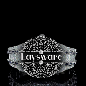 Reloj de Pulsera Mecánico Automático de Lujo con Diamantes de Moissanita para Hombre, Estilo Moneda, Correa de Acero Inoxidable, Movimiento Japonés, Iced - Product Image 6