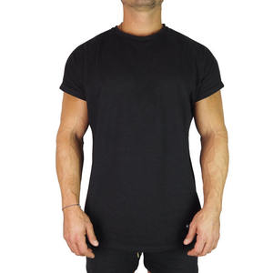 Camiseta de Manga Corta para Hombre, Cuello Redondo, Color Negro, Corte Regular, Tejido de Punto de Algodón, Estilo Casual - Product Image 1