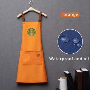 Bavoir de cuisine personnalisé avec logo, imperméable, pour adultes, restaurants, en coton et polyester, unisexe, noir, gris, vert, jaune, coloré, pour chef cuisinier - Product Image 6