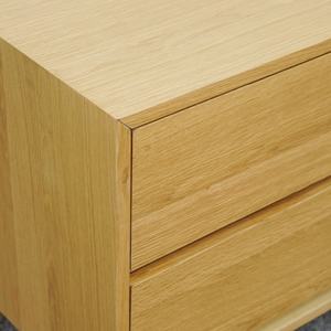 Mesa de Noche de Madera de Caucho con 2 Cajones para Dormitorio, Soporte OEM/ODM para Revendedores, Muebles de Fábrica de Vietnam - Product Image 4