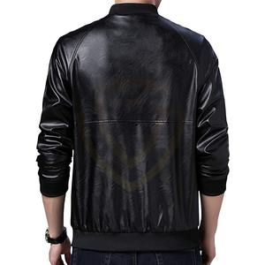 Chaqueta de Cuero para Motocicleta Personalizada, Elegante y de Alta Calidad para Hombre, Diseño Ecológico a Prueba de Viento para Invierno, Cierre de Cremallera - Product Image 4