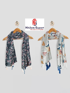 Premium Printed Long <b>Scarf</b> Soft Fabric Fashion Head <b>Scarf</b> Private Label Low MOQ OEM ODM Custom Textile Manufacturer - Product Image 1