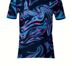 Fashion Sublimation Round Neck Short Sleeve T-<b>Shirt</b> <b>100</b>% <b>Polyester</b> Jersey 180 Grams Comfortable Everyday Streetwear - Product Image 5