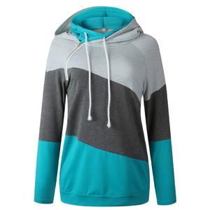 Dernier style de mode pour femmes pulls à capuche sweats 1/4 fermeture à glissière multicolore manches complètes impression de logo personnalisé - Product Image 1