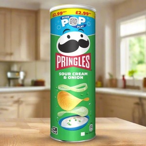 Wholesale 134g Pringle Potatoes Chips with Sour Cream & Onion Crispy Texture Salty Taste <b>Box</b> Packaging Wafer Type Fried Process - Product Image 2