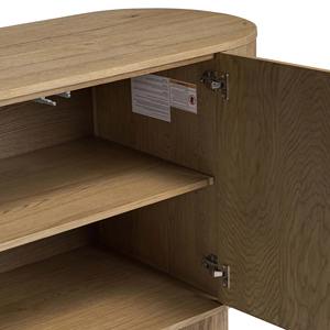 Designer Three Door <b>Sideboard</b> <b>Cabinet</b> in Premium Solid Wood with Spacious Shelves for Bedroom <b>Kitchen</b> and Dining Room Furniture - Product Image 5