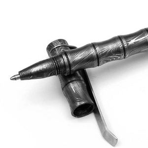 ปากกาลูกลื่นเหล็กดามัสกัส เครื่องเขียนโลหะ สำหรับของขวัญองค์กร สำนักงาน และใช้ส่วนตัว ปากกาเหล็กดามัสกัสสุดหรู - Product Image 6