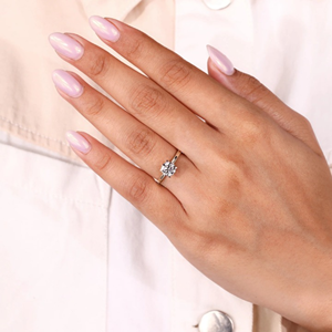 Anillo de compromiso con diamante cultivado en laboratorio de 1.50 quilates, corte redondo, anillo de boda de oro amarillo de 14k, anillo de joyería con diamantes de moda. - Product Image 5