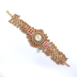 Inovamart Ishika Antique Designer Brass <b>Watch</b> Bracelet Casual Style India Origin Model Imi-9821 - Product Image 3