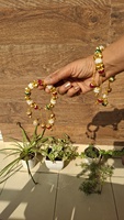 Bracelets Ghungroo en or perlé de style cachemiri avec perles rouges et vertes, ensemble de bijoux de mariage