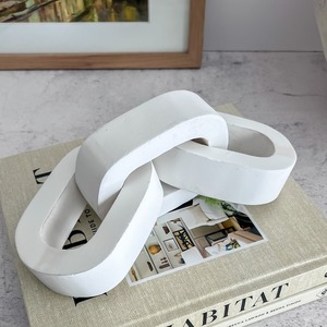 แหวนรัดผ้าเช็ดปากแบบโซ่เรซิ่นปรับแต่งได้ หลายสี สำหรับตกแต่งโต๊ะงานแต่งงาน - Product Image 6