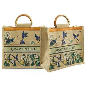 Bolsa de Yute Biodegradable Hecha a Mano con Revestimiento Interior Impermeable - Product Image 5