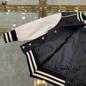 Chaqueta de Béisbol Transpirable para Niños, Chaqueta Deportiva Juvenil Resistente al Viento, Chaqueta Varsity para Niños Pequeños con Parche Personalizado Estampado - Product Image 5