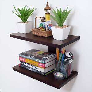 Multipurpose Wooden Wall <b>Shelf</b> for Home Office TV Setup Box Stand Stylish Wooden Storage <b>Rack</b> - Product Image 5