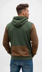 เสื้อฮู้ดดี้ผู้ชาย ONETEN APPARELS แบบคัลเลอร์บล็อก ไซส์พลัส ผ้าฝ้ายเฟรนช์เทอร์รี่ - Product Image 2