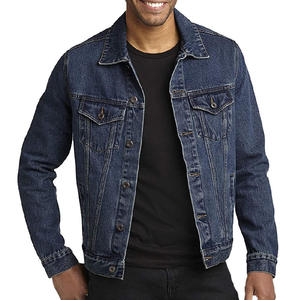 Trucker style blue <b>men</b> <b>denim</b> <b>jacket</b> sherpa lined thick warm winter outerwear fashion street vintage design casual - Product Image 6