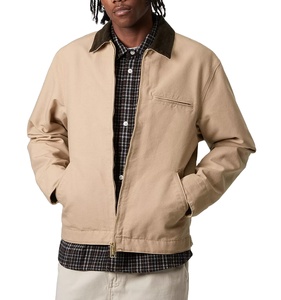 เสื้อแจ็กเก็ตคนงานกลางแจ้งของผู้ชายงานช่างคนขับรถบรรทุกงานปักลายมีซิปตกแต่งสำหรับฤดูใบไม้ร่วงฤดูหนาว - Product Image 5