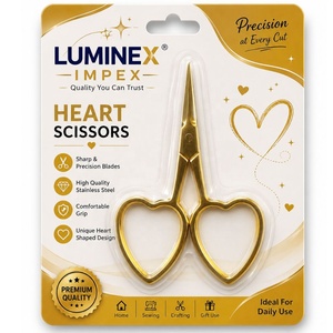 DEGEN Heart Mini Scissors Kelmscott Design's <b>Red</b> <b>Hot</b> Scissors Heart scissors <b>Red</b> sewing tool - Product Image 3