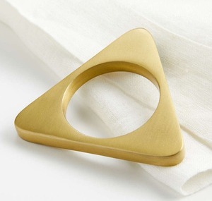 Square Shape Design Luxury Metal <b>Napkin</b> Gold <b>Christmas</b> <b>Napkin</b> Rings Wedding Table Decoration - Product Image 5