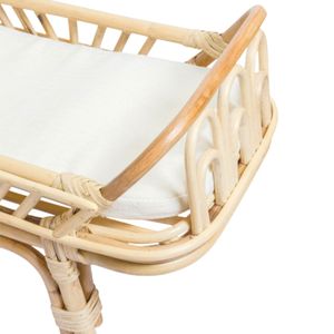 Cama para Muñecas de Ratán Natural, Camas para Muñecas Americanas, Camas para Muñecas Reborn con Colchón, Venta al por Mayor a Precio de Fábrica - Product Image 2