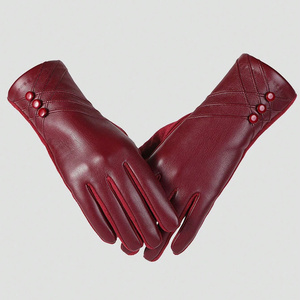 Wholesale leather <b>gloves</b> supplier usa bulk orders Soft leather <b>gloves</b> women fashion winter Fast Delivery - Product Image 2