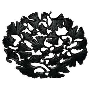 Bandeja de Servir Minimalista de Metal Negro, Diseño Redondo, Vajilla para Comedor - Product Image 3