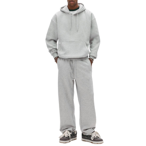 Conjunto Deportivo de Dos Piezas para Hombre, Pantalones Deportivos Anchos de Invierno de Alta Calidad, 100% Algodón y Poliéster, Sudadera con Capucha, Estilo Vintage - Product Image 5