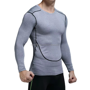 Chemise d'entraînement de football de marque supérieure Designers personnalisés survêtements vierges pour hommes prix de gros vêtements de sport marque privée Rash Guard - Product Image 5