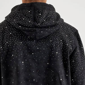 <b>Rhinestone</b> <b>Hoodies</b> OEM Factory Cotton Fleece Hoodie with Shiny Stone Design Custom Branding Available - Product Image 5