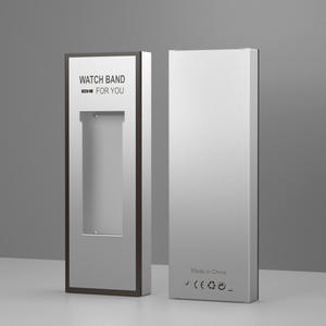 Caja de Embalaje de Plástico para Correa de Reloj Inteligente con Logotipo Personalizado, Caja de Almacenamiento y Exhibición de Papel Universal para Correa de Cuero/Metal - Product Image 2