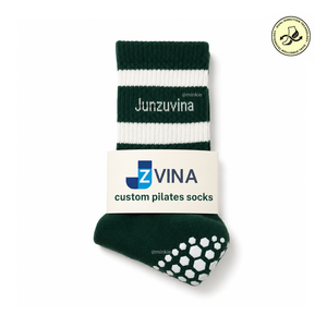 ODM Custom Cotton Crew Pilates Grip <b>Socks</b> Letter Pattern Anti-Slip Daily Indoor <b>Women</b> Men Yoga Home - Product Image 1