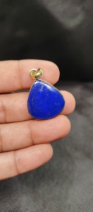 Natural Stone Geometric Pendant Necklace Quality Elegant Lapis Lazuli Bead Water Drop Necklace <b>for</b> Women <b>Couple</b> Jewelry Gift - Product Image 6