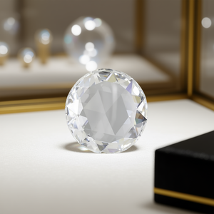 เพชรหลวมทรงกลมสีโรส น้ำหนัก 10.08 กะรัต คุณภาพสูง VVS1 เพาะเลี้ยงในห้องปฏิบัติการ ได้รับการรับรองจาก IGI - Product Image 3