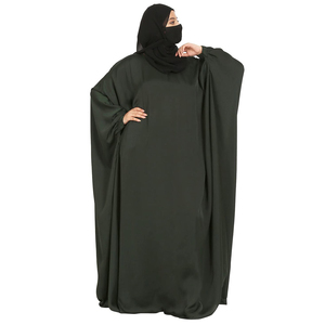 Customized Design <b>Long</b> Dubai Muslim <b>Long</b> <b>Dress</b> Wholesale Turkiye Bat Sleeve Contrast Color Gown Abaya - Product Image 3