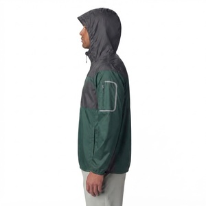 Chaqueta cortavientos impermeable con capucha para hombre, chaqueta informal ligera con cremallera, abrigo informal para exteriores, ropa de otoño y primavera - Product Image 3