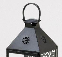 Nouvelle Lanterne à Bougie Métallique Tendance 2026 pour Décoration Intérieure, Porte-Bougie Fait Main Personnalisé Finition Noire Brillante - Product Image 6